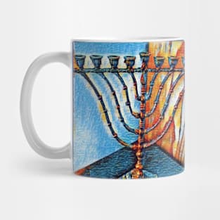 Menorah in Effect 2 Mug